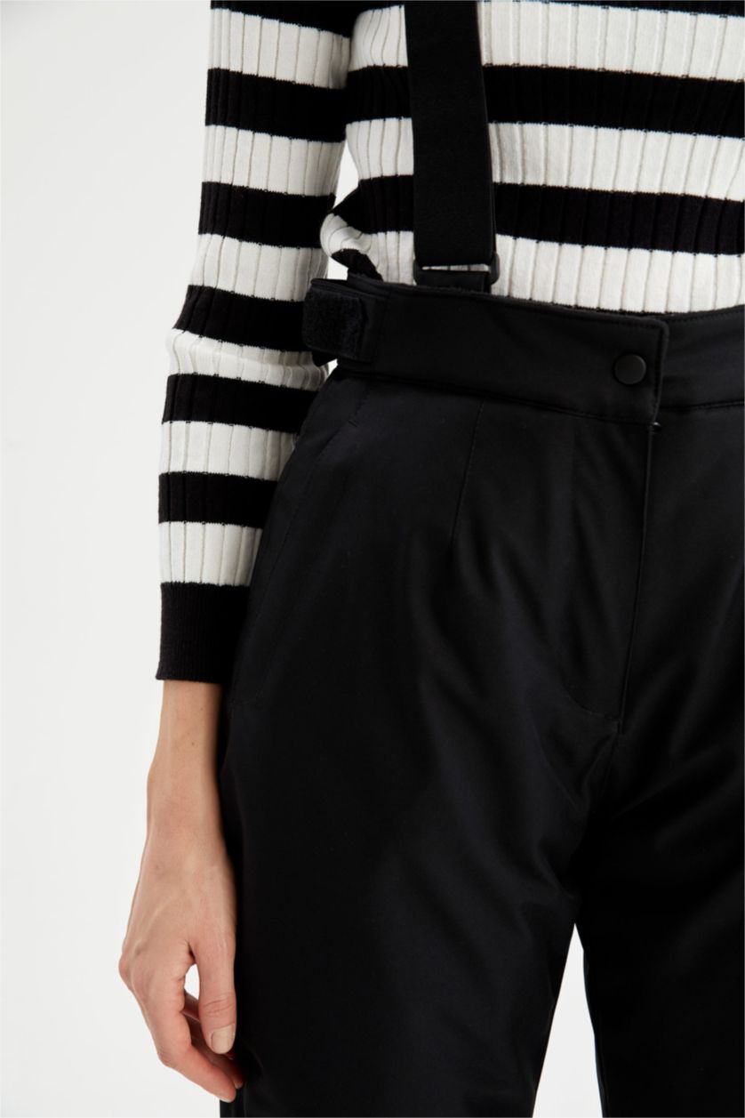 Kadın Siyah Regular Fıt Pantolon