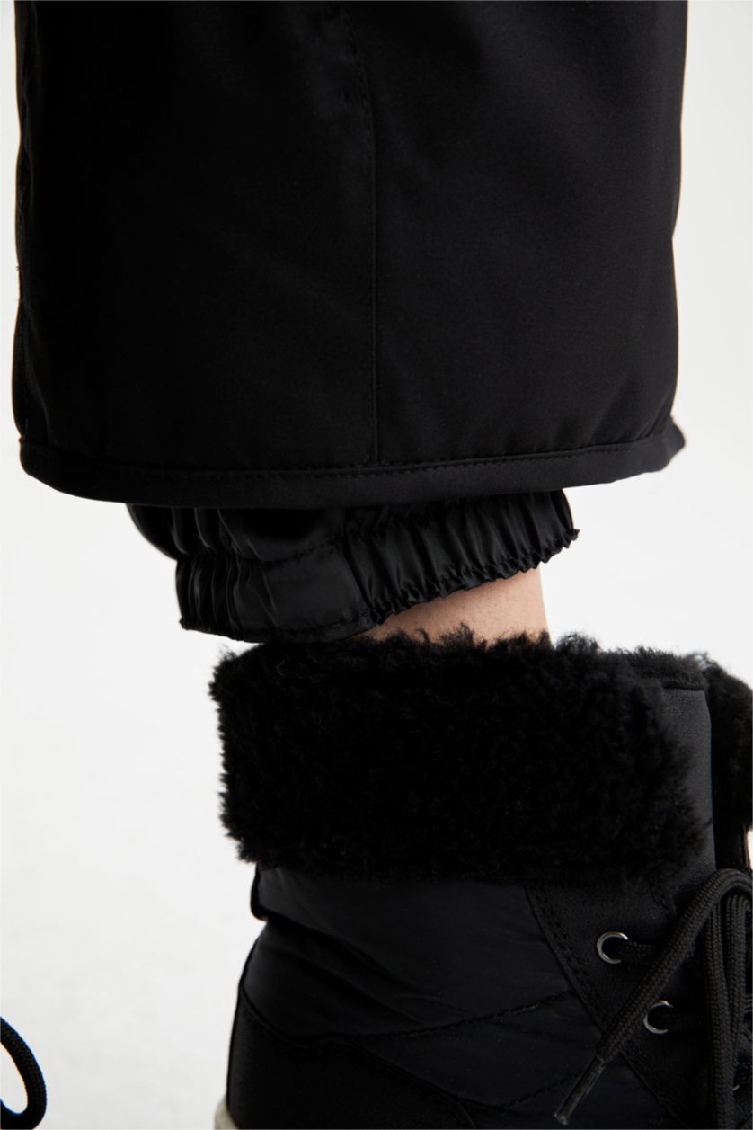 Kadın Siyah Regular Fıt Pantolon