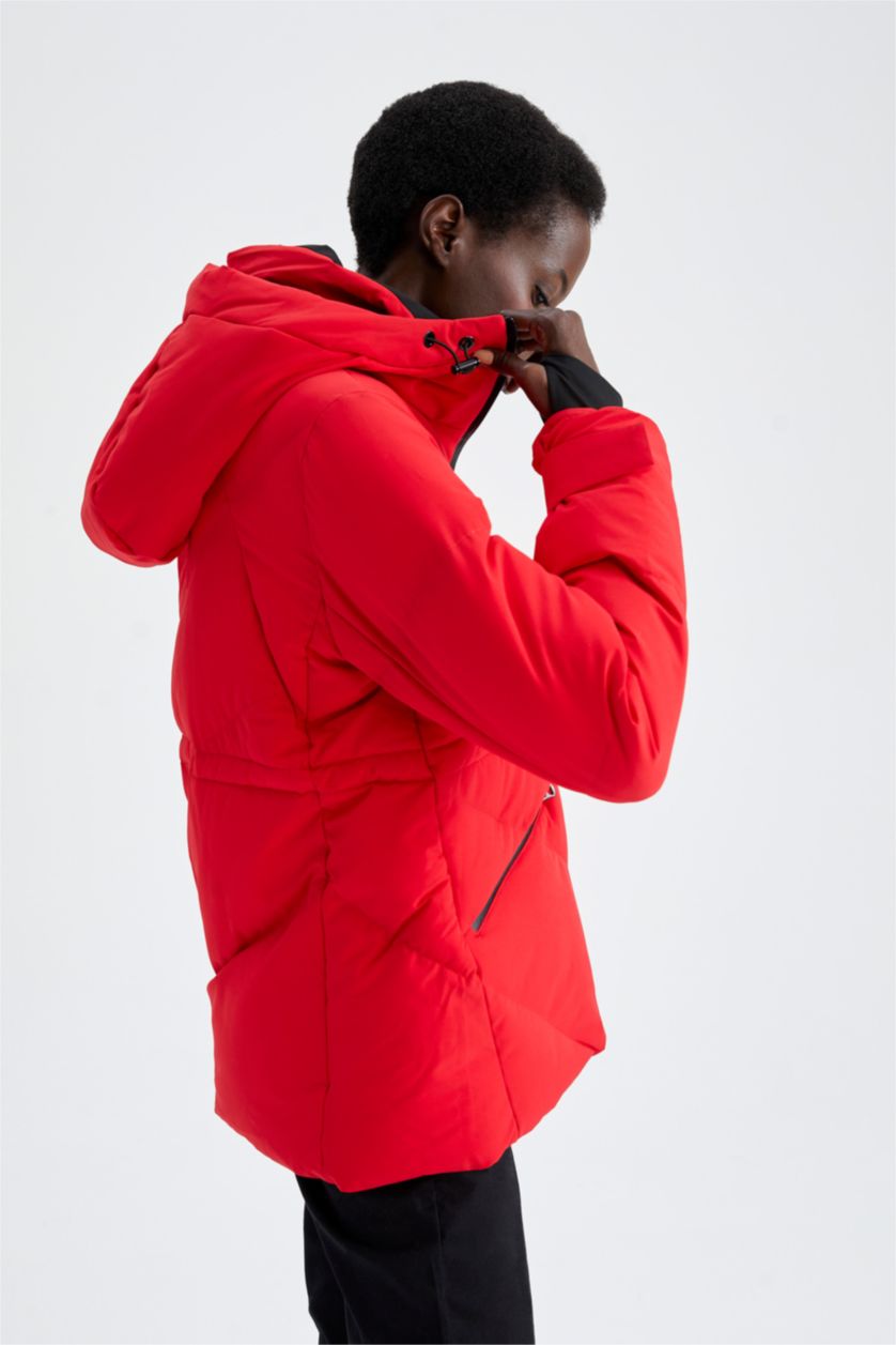 WOMAN Red Thermal Waterproof Relax Fit Basic Ski Jacket