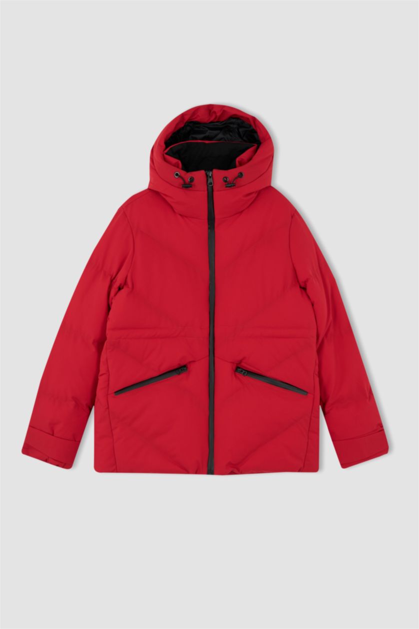 WOMAN Red Thermal Waterproof Relax Fit Basic Ski Jacket