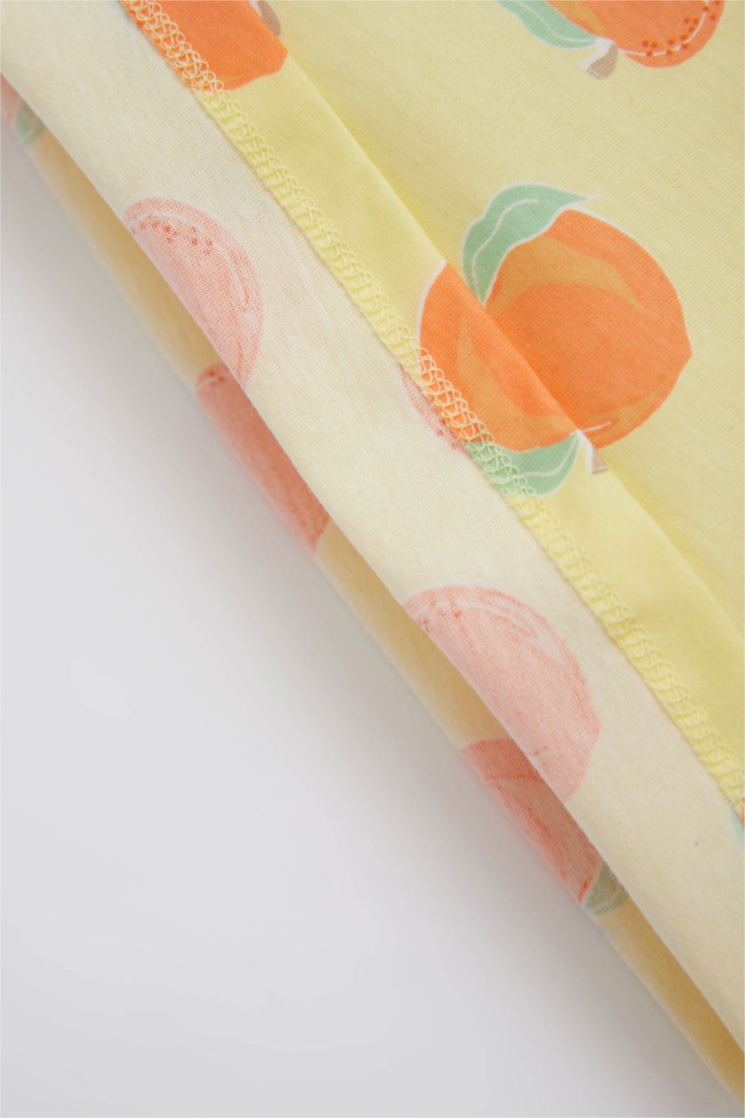 BÉBÉ FILLE Jaune Clair Bébé Fille Col Ras Du Cou Manche Courte 2S Ensemble En Tricot