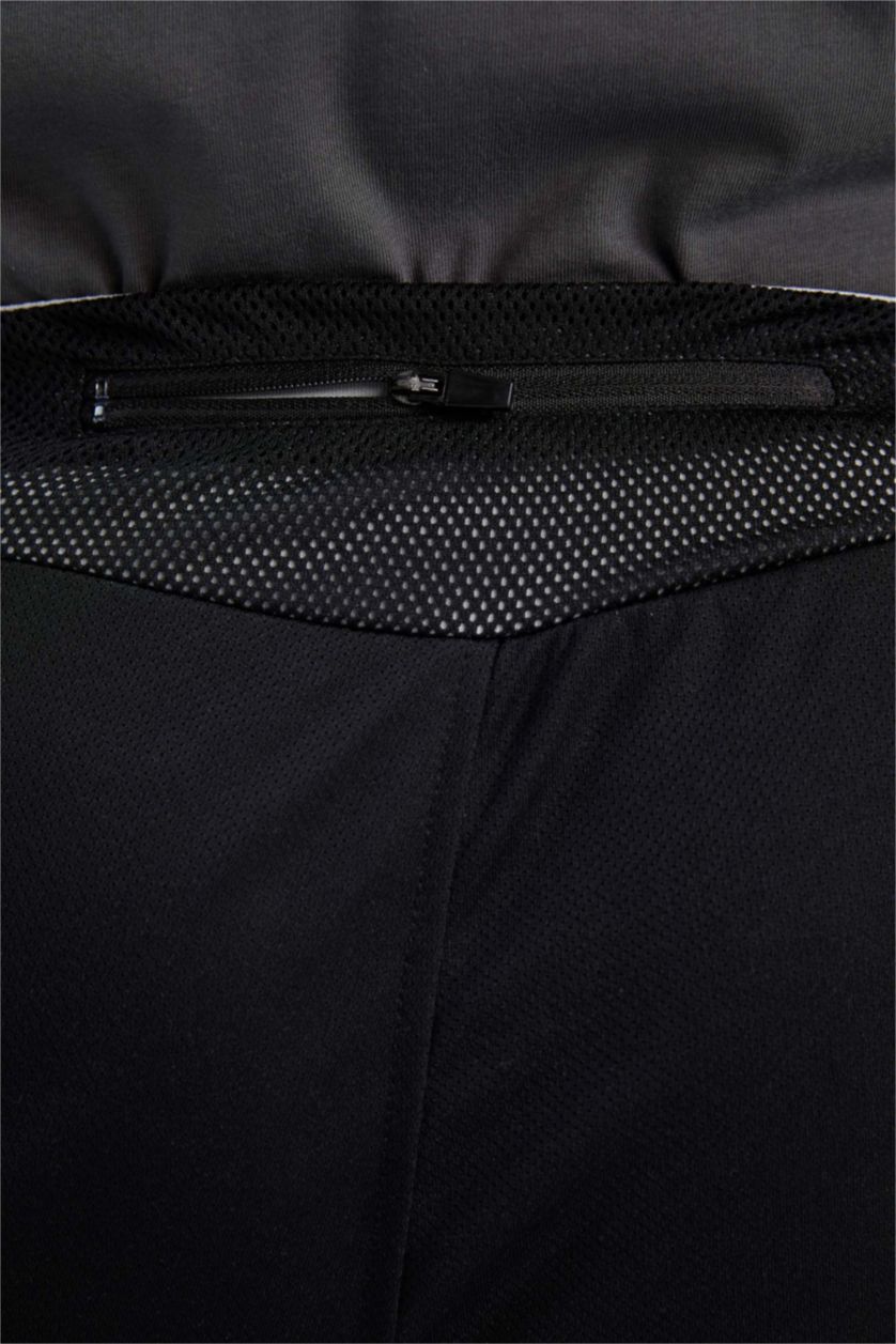 Erkek Siyah Slım Fıt Şort