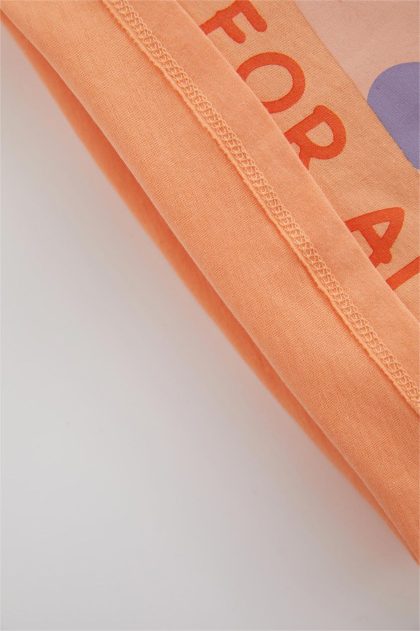 BÉBÉ FILLE Orange Ensemble En Tricot Col Ras Du Cou Ballerine Manche Courte 2 BéBé Fille