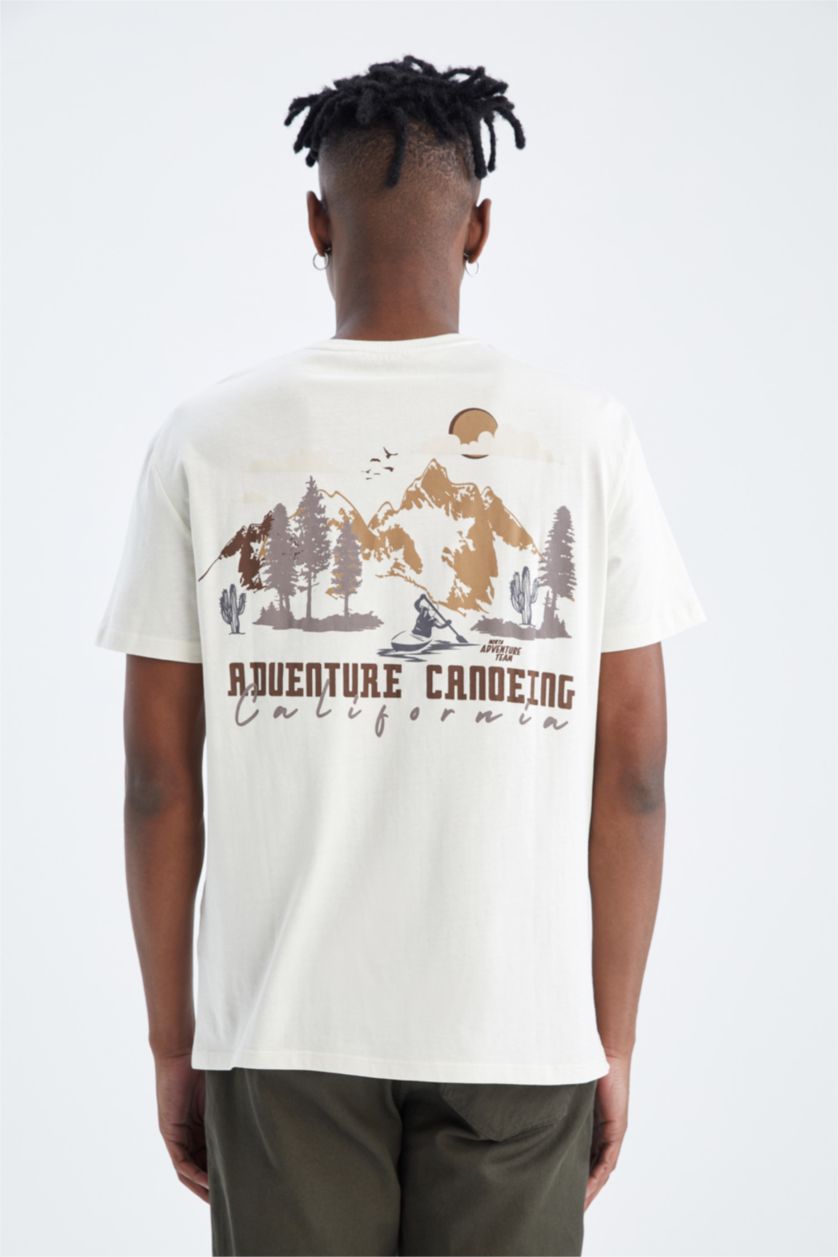 Erkek Taş Regular Fıt Kısa Kollu Tişört