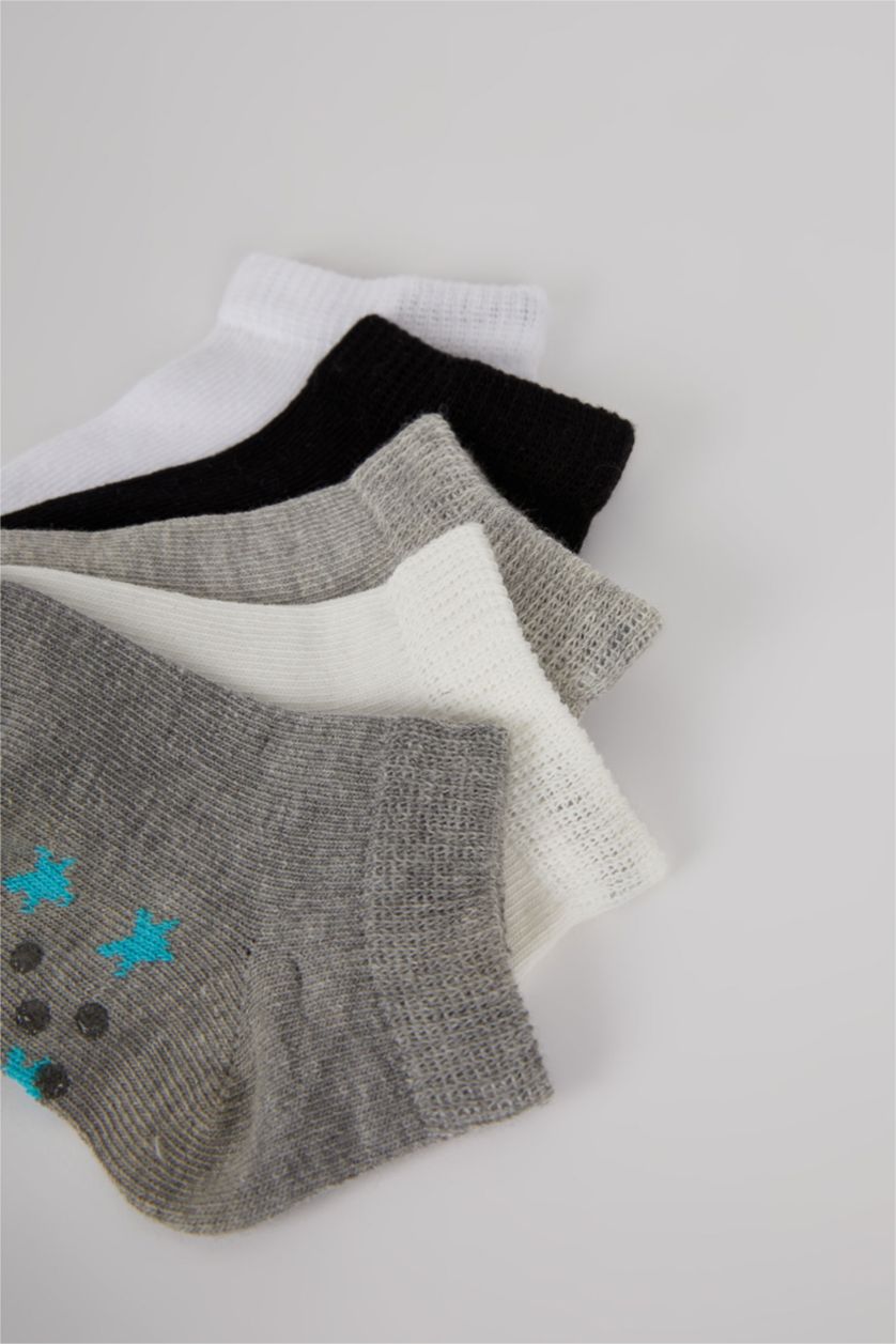 BÉBÉ GARÇON Karma Lot de 7 paires de chaussettes courtes en coton à semelle antidérapante pour bébé garçon