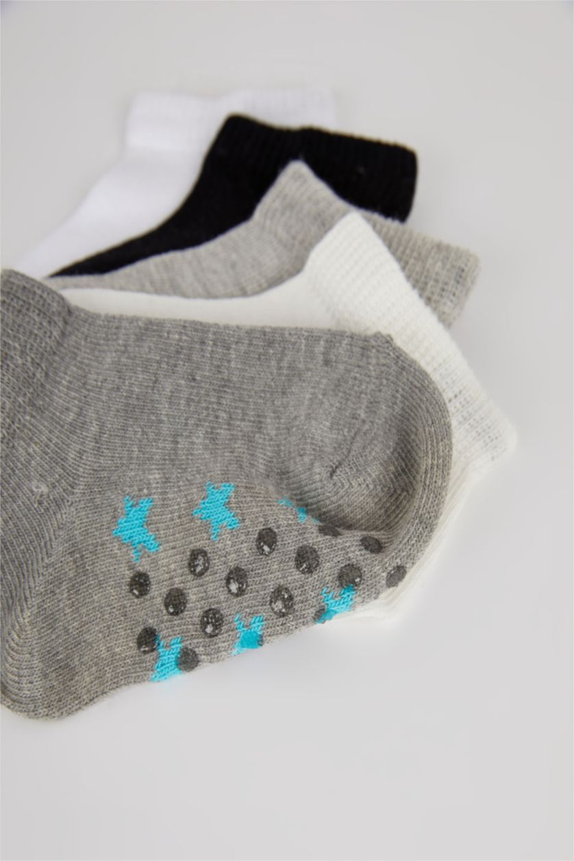 BÉBÉ GARÇON Karma Lot de 7 paires de chaussettes courtes en coton à semelle antidérapante pour bébé garçon