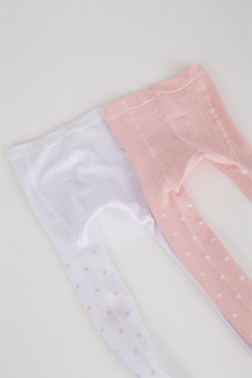 BABY GIRL MIXED Baby Girl Cotton 2 Pack Tights