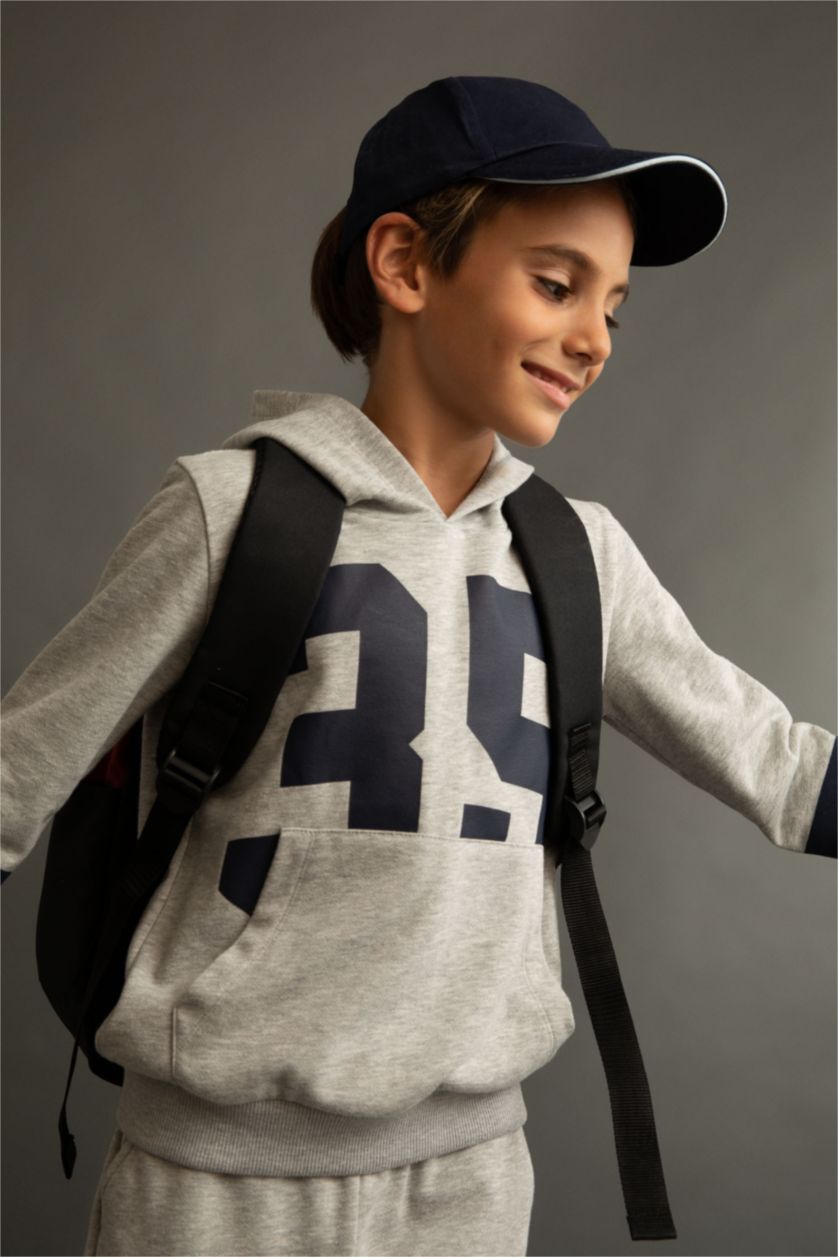 أولاد ميلانج رمادي فاتح طقم ولادي من قطعتين