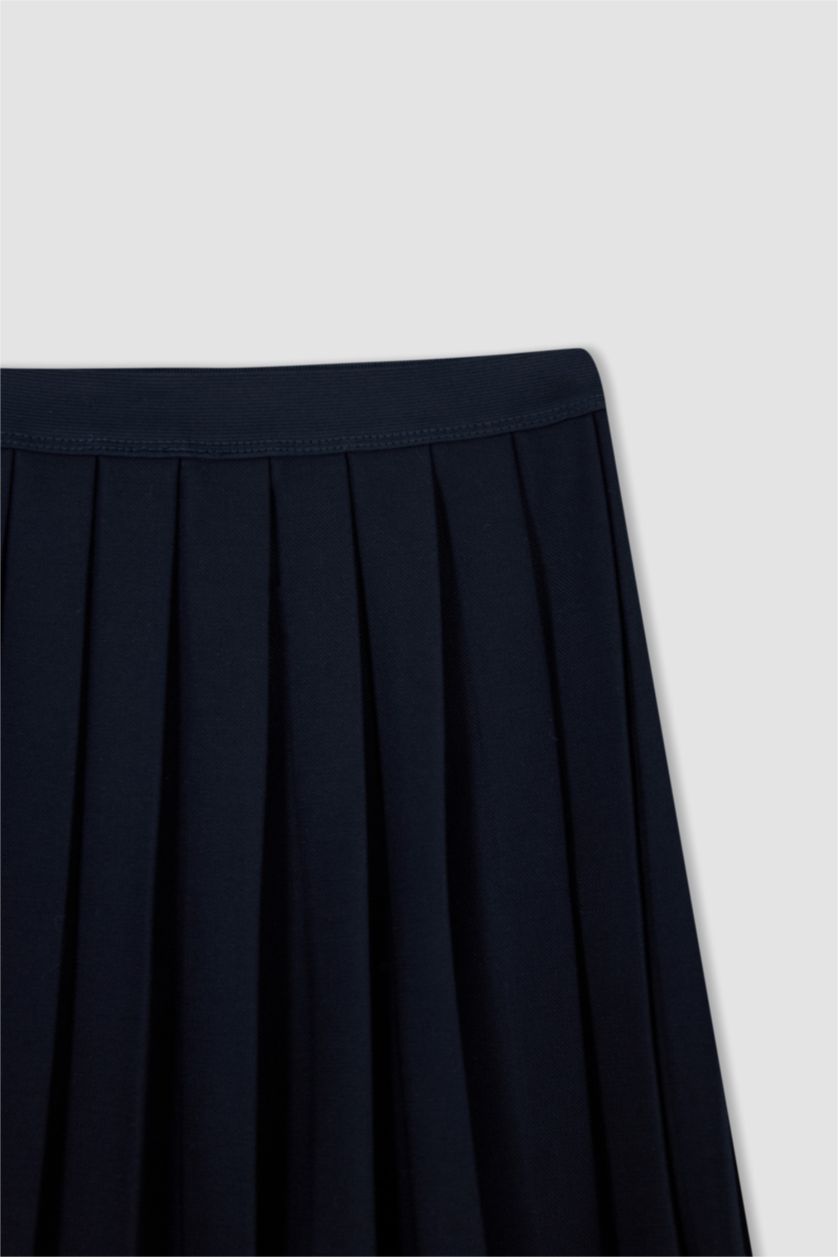 GIRLS & TEENS NAVY Girl's Back To School Pleated Skirt