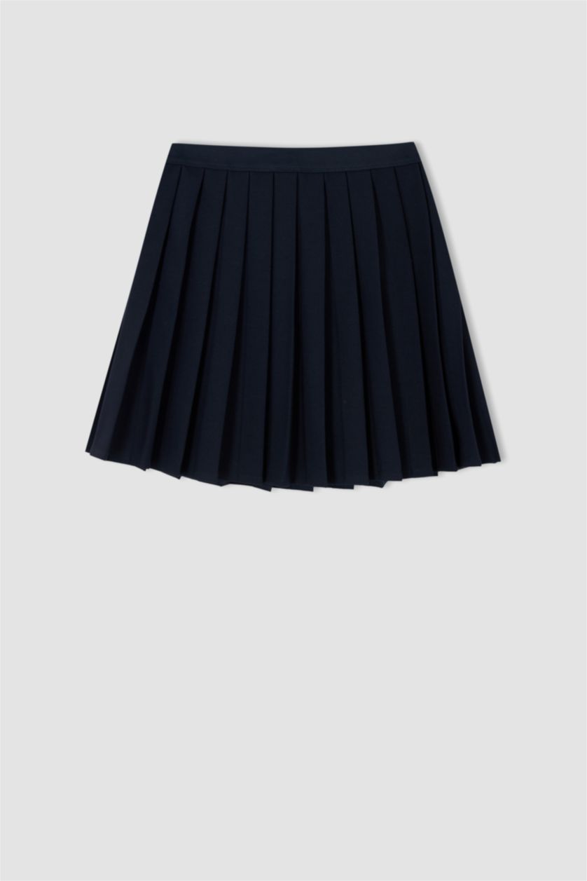 GIRLS & TEENS NAVY Girl's Back To School Pleated Skirt
