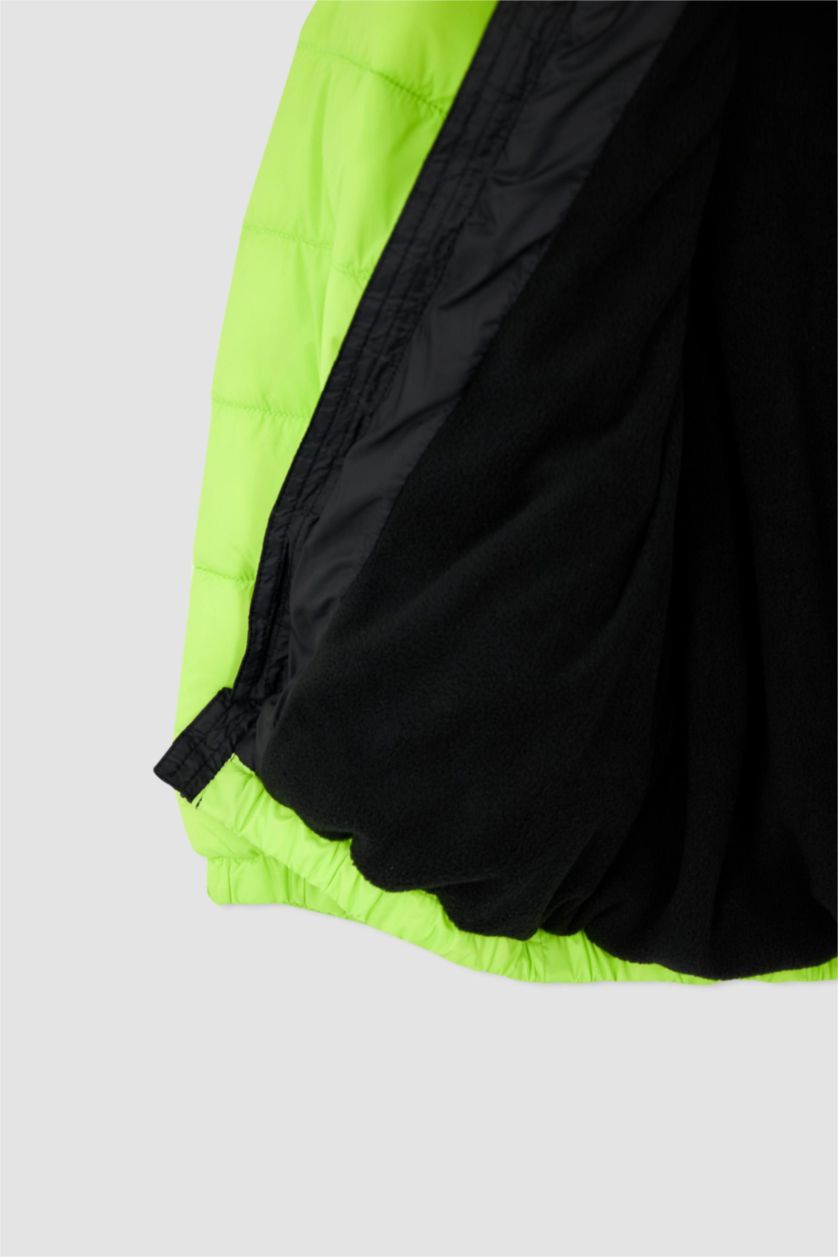 BOYS & TEENS Black Boy Waterproof Hooded Fleece Lined Puffer Jacket