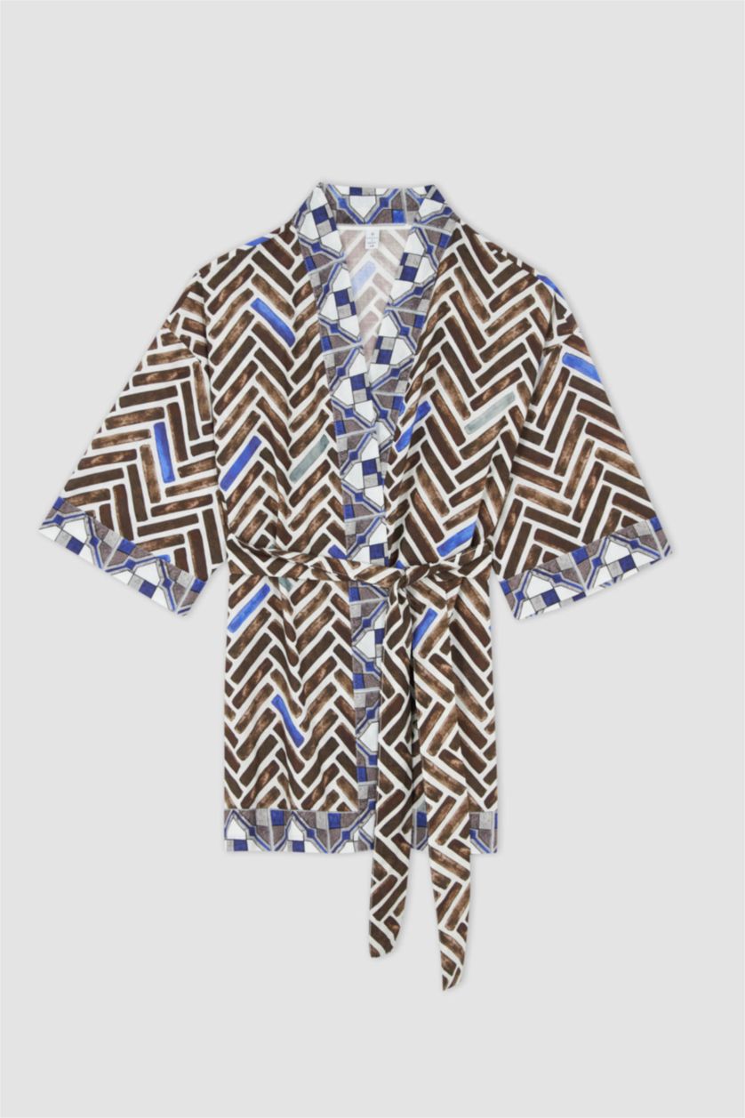 FEMME Marron Robe De Plage En Coton Coupe Classique De Fall In Love