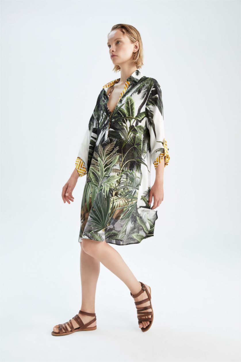 FEMME Vert Vêtements de plage Coupe Régulière Fall In Love