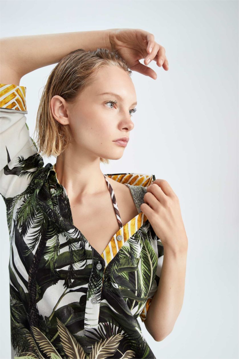 FEMME Vert Vêtements de plage Coupe Régulière Fall In Love