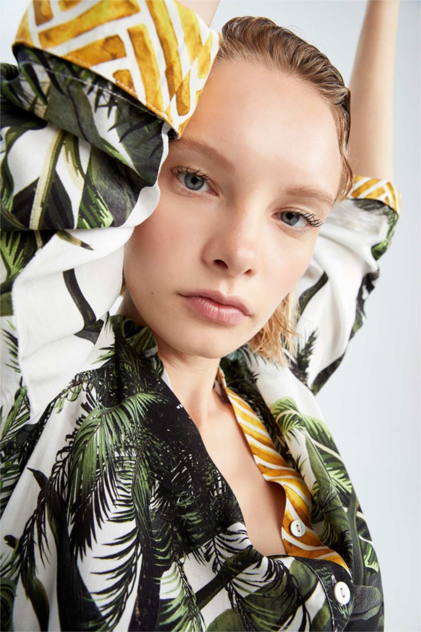 FEMME Vert Vêtements de plage Coupe Régulière Fall In Love