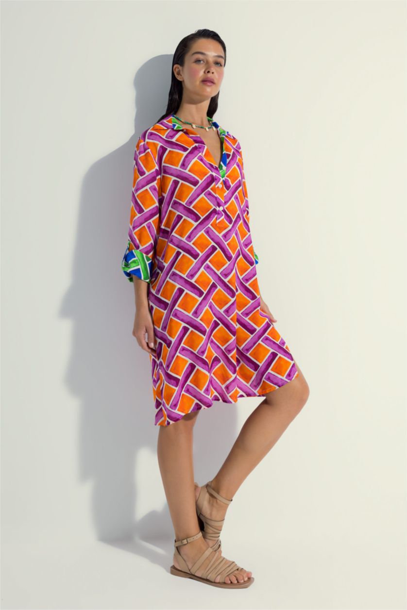 Kadın Turuncu Plaj Kıyafeti