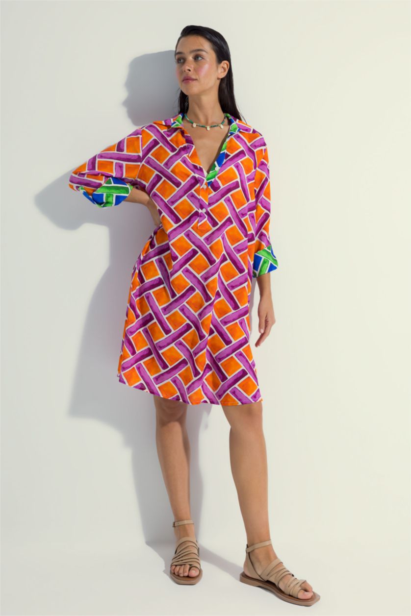 Kadın Turuncu Plaj Kıyafeti