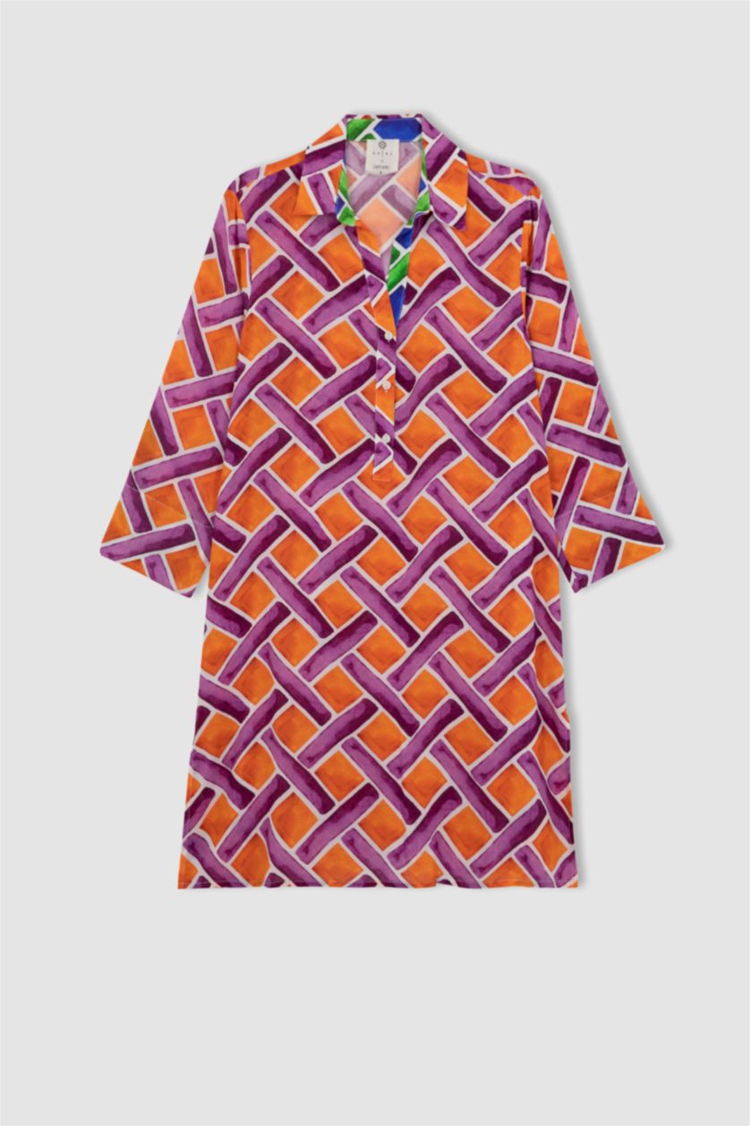 Kadın Turuncu Plaj Kıyafeti