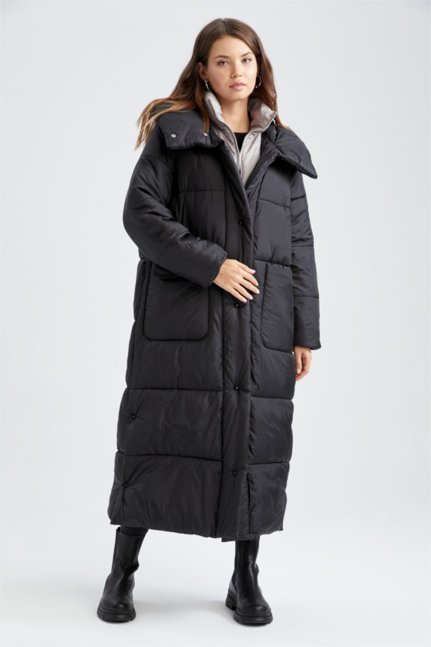 Kadın Siyah Parka