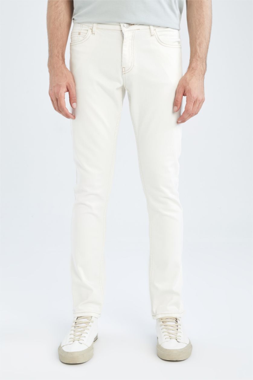 HOMME Écru Jean coupe slim durable Pedro
