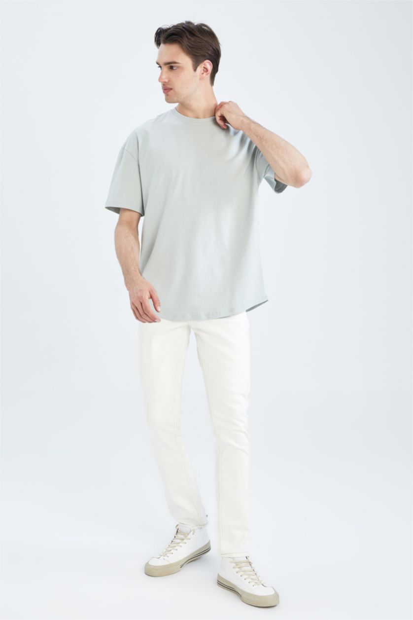 HOMME Écru Jean coupe slim durable Pedro