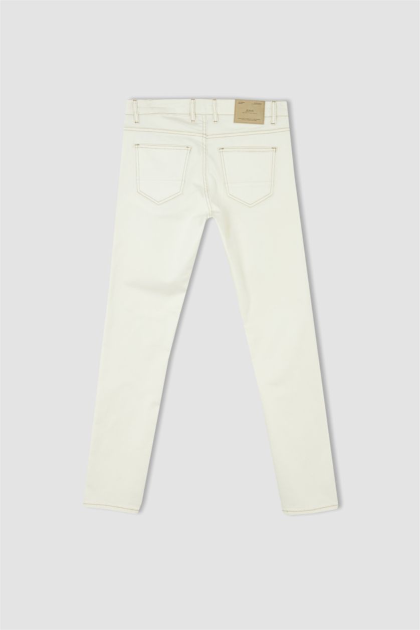 HOMME Écru Jean coupe slim durable Pedro