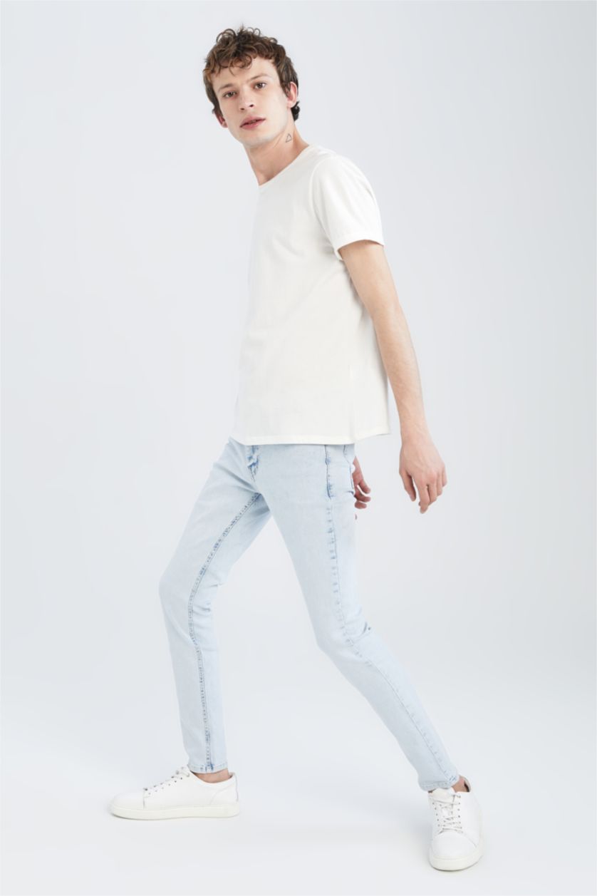 HOMME Bleu Super Skinny Trousers