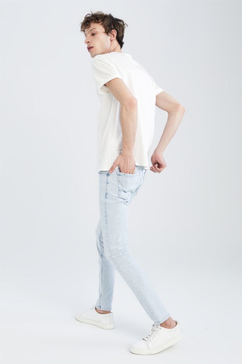 HOMME Bleu Super Skinny Trousers