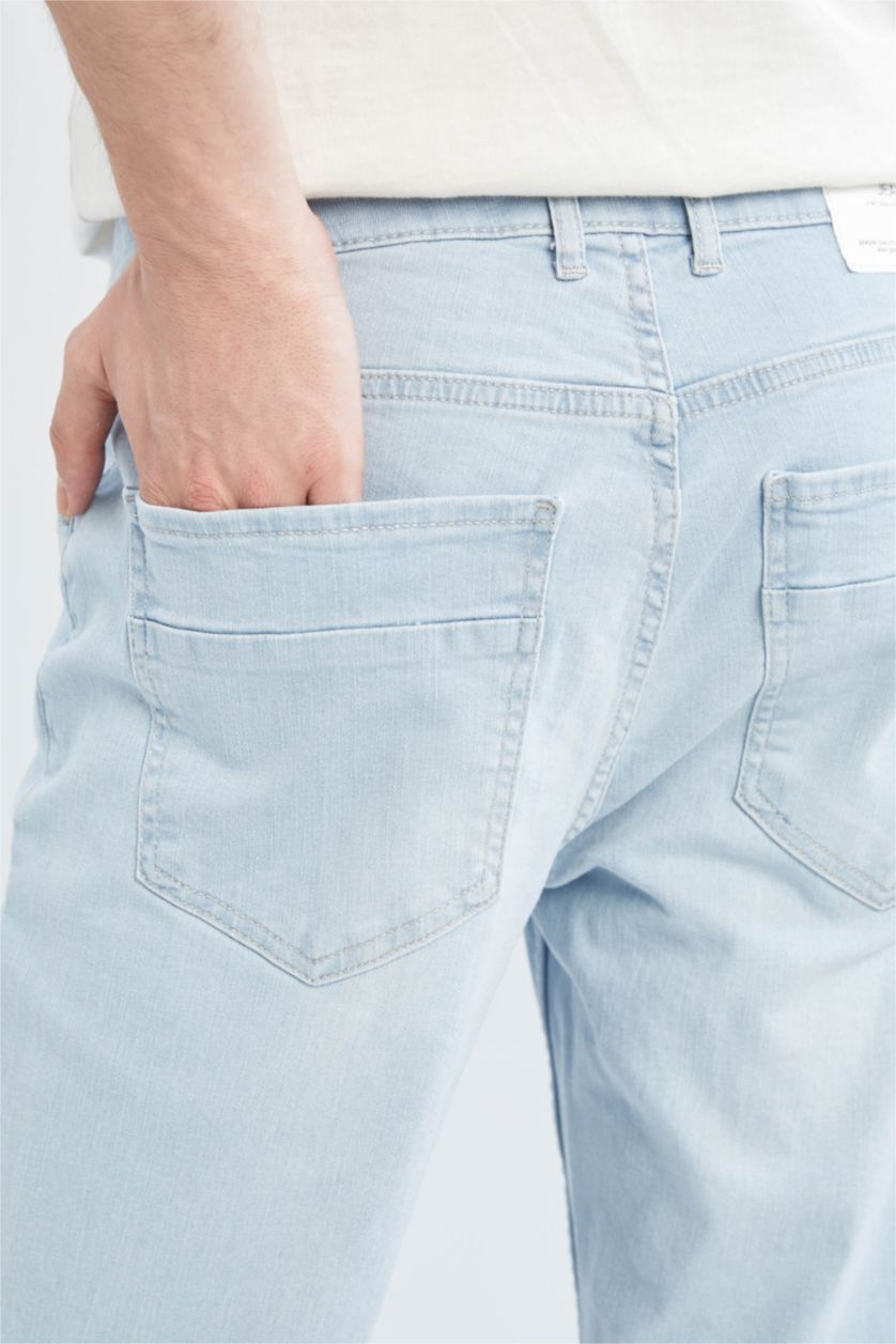 Man Ice Blue Carlo Skinny Fit Extra Slim Fit Normal Waist Jeans