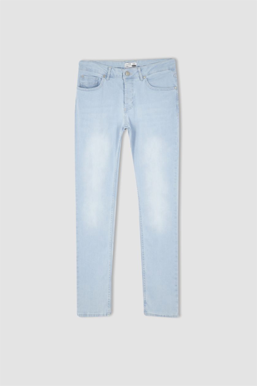 Man Ice Blue Carlo Skinny Fit Extra Slim Fit Normal Waist Jeans