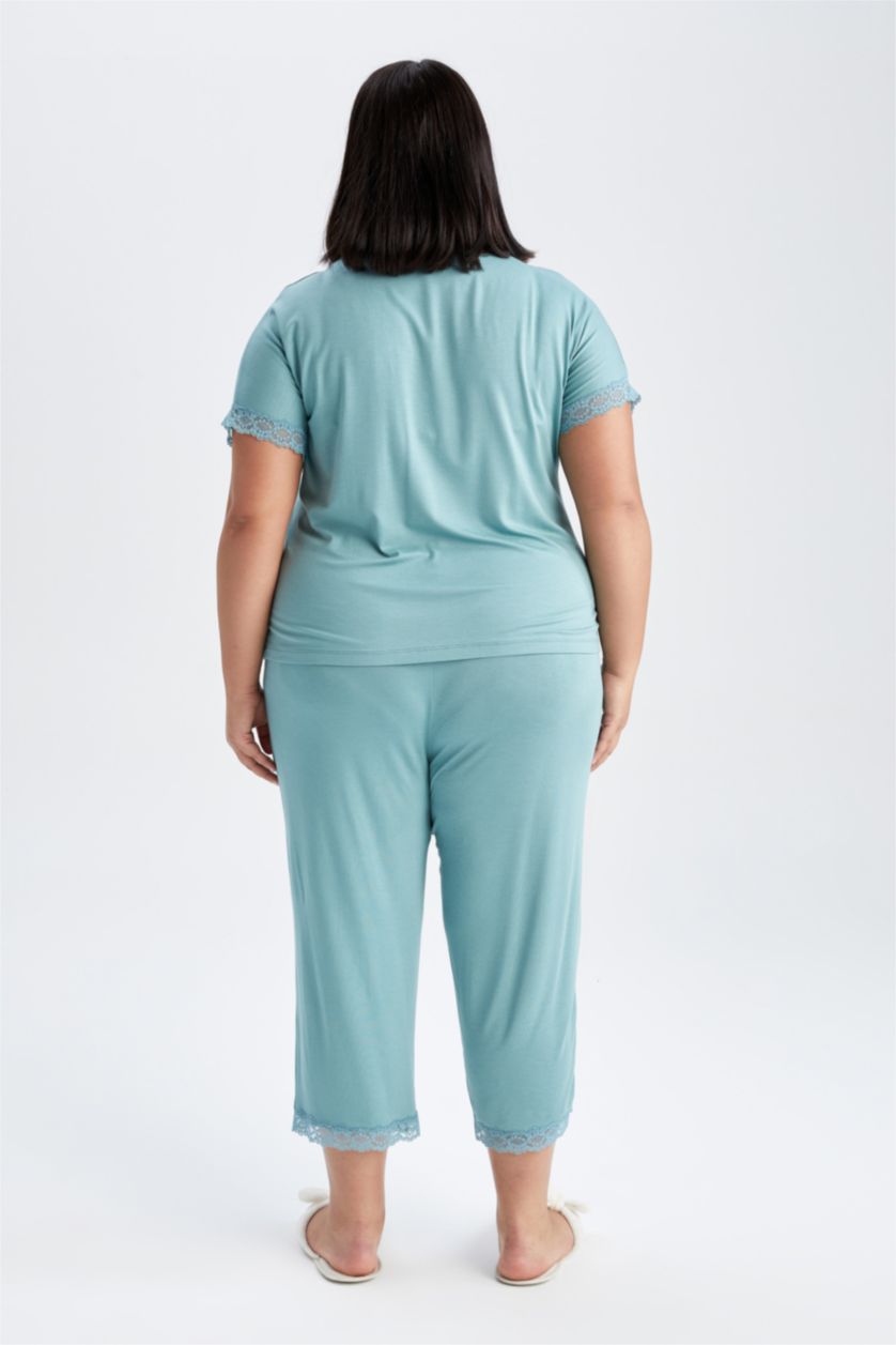 WOMAN Green 2 piece Plussize Fit Set