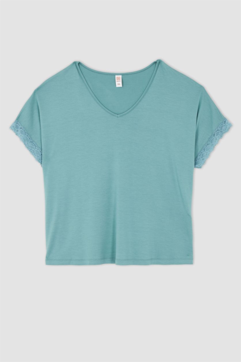 WOMAN Green 2 piece Plussize Fit Set