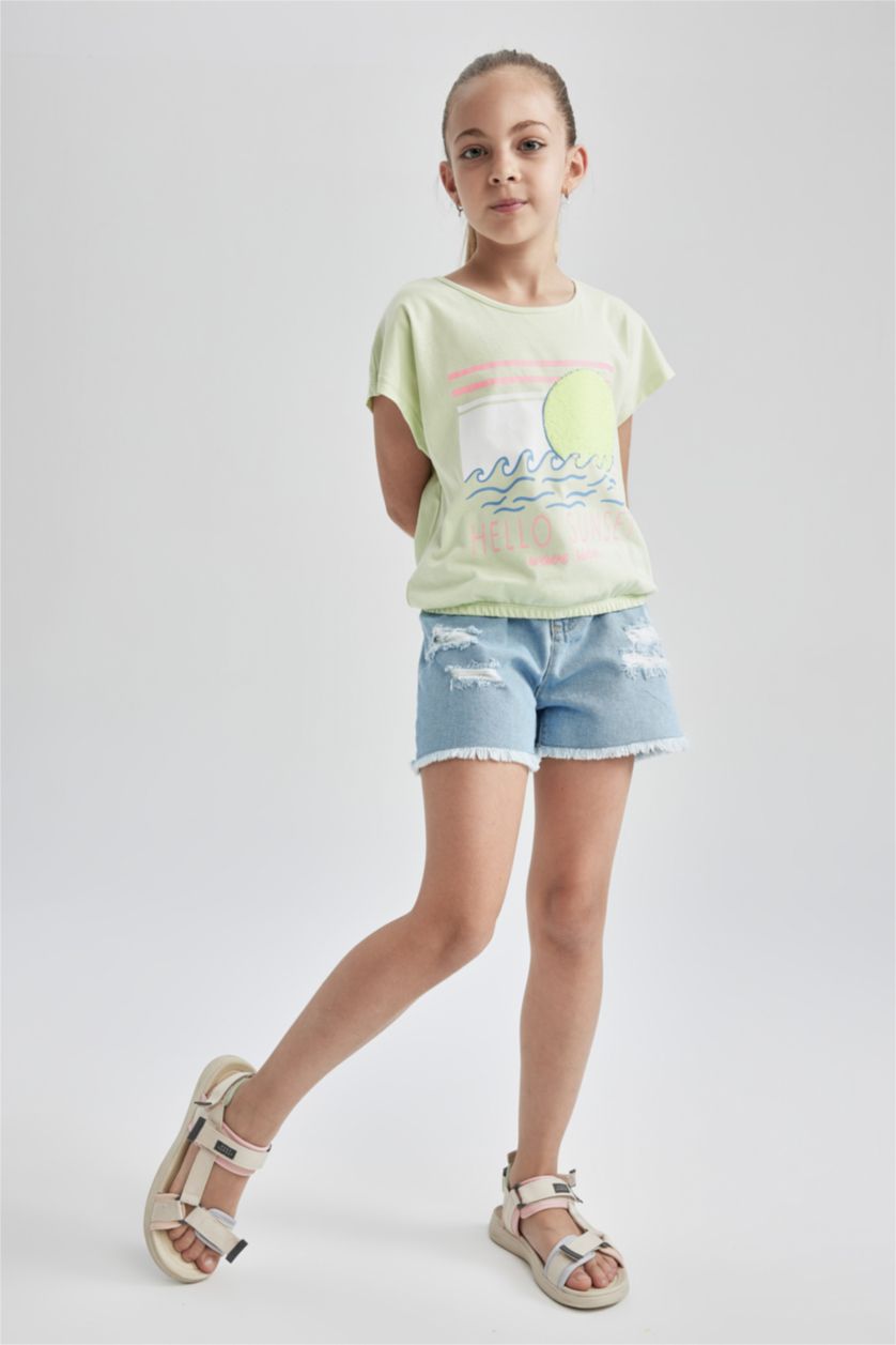GIRLS & TEENS Mint Regular Fit Short Sleeve T-Shirt