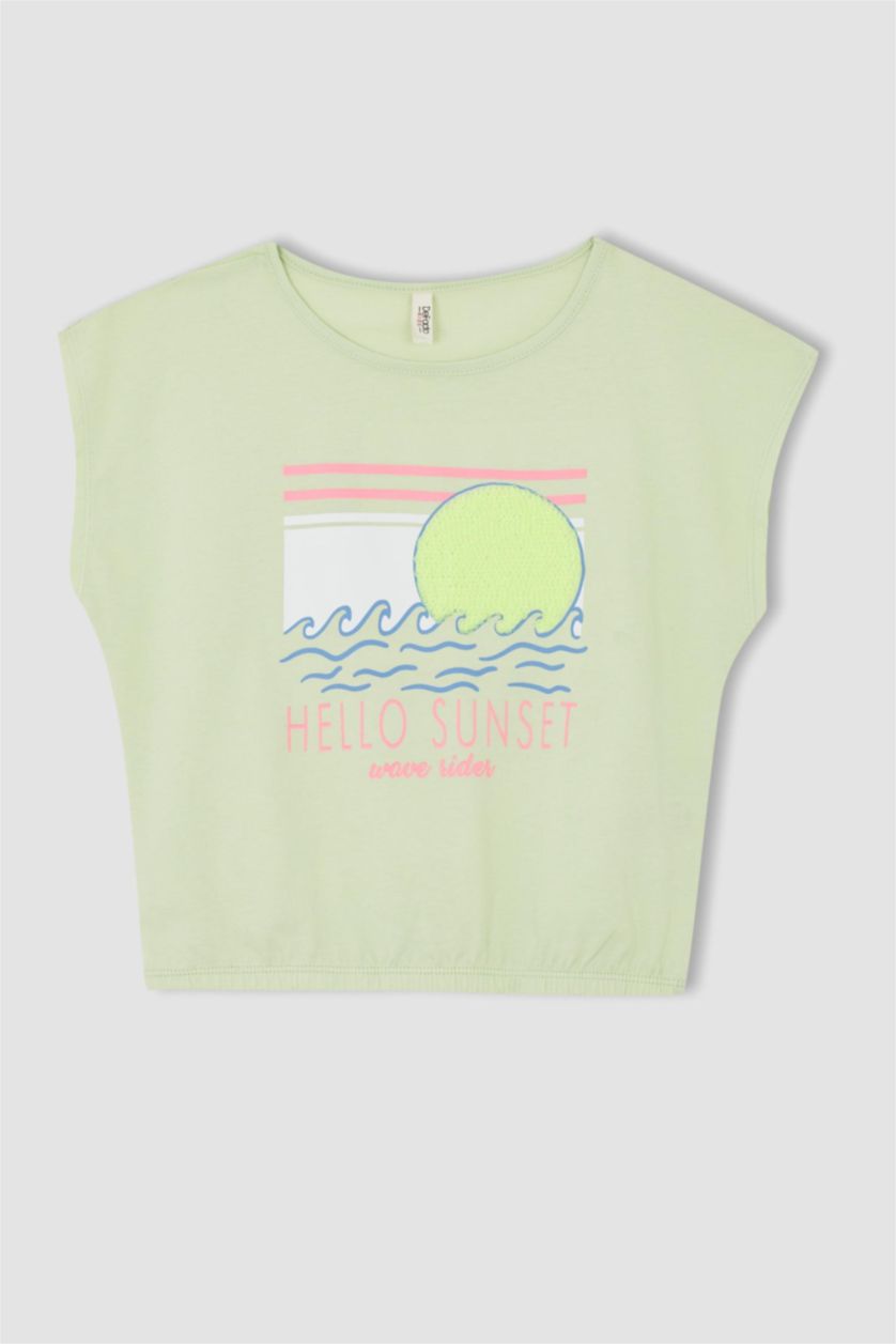 GIRLS & TEENS Mint Regular Fit Short Sleeve T-Shirt