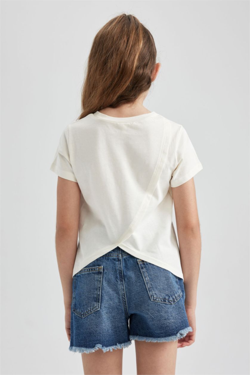 Girls & Teens Sand Girl Regular Fit T-Shirt with Print