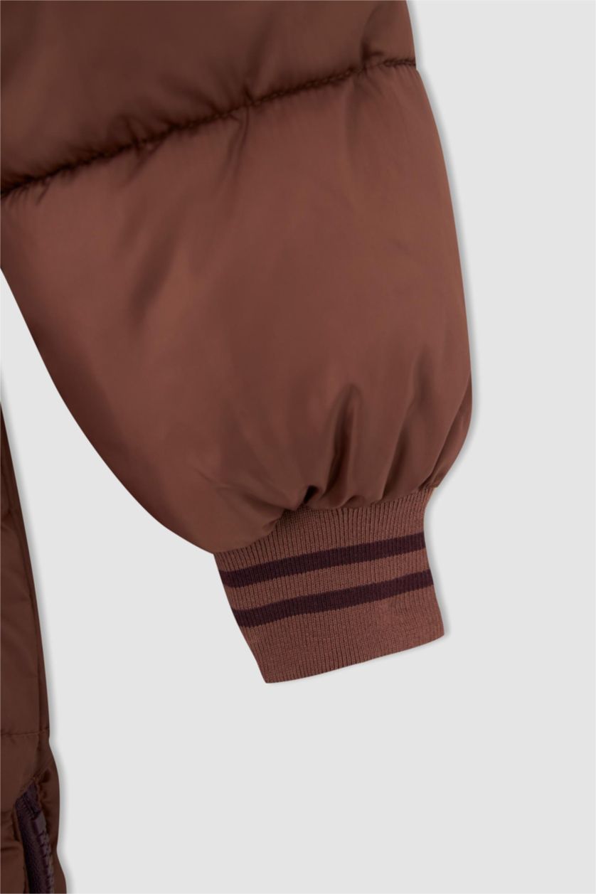 Дівчачий Рожевий Парка стандартного крою для дівчаток