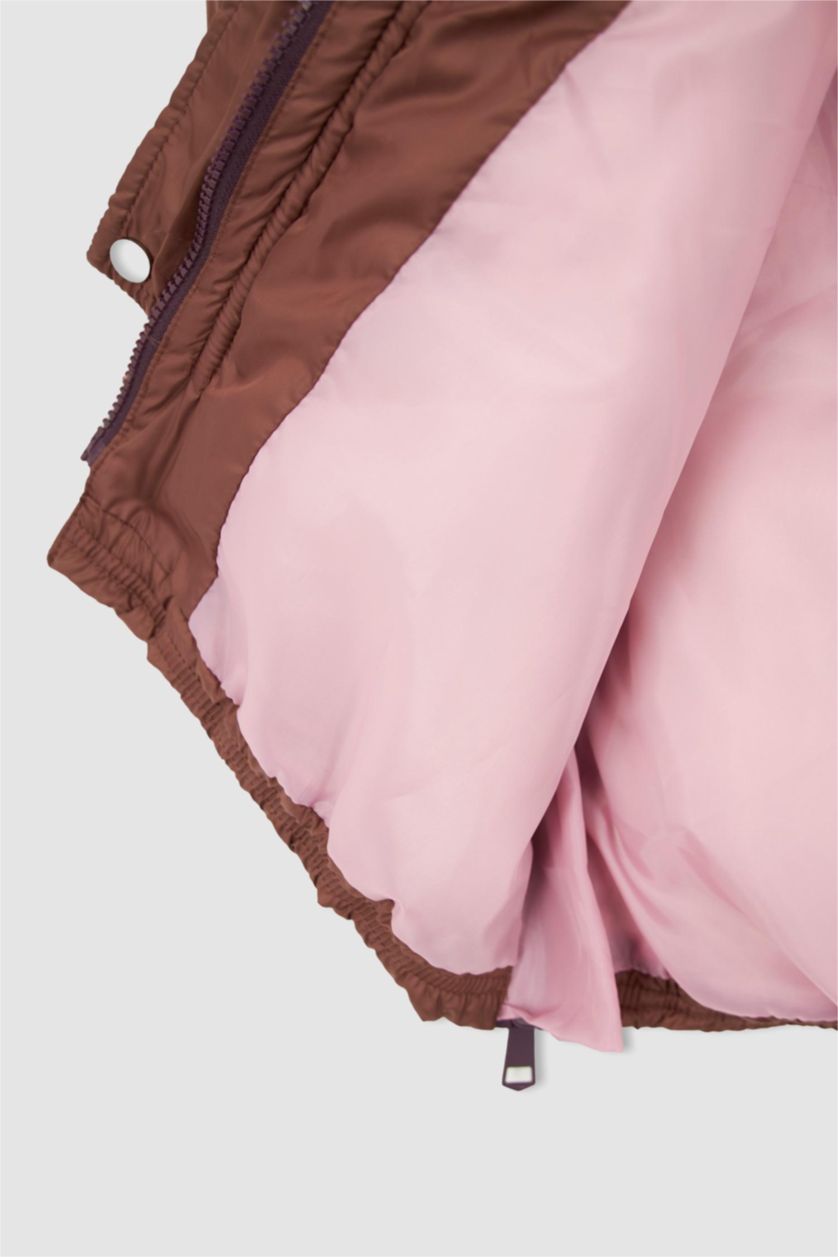 Дівчачий Рожевий Парка стандартного крою для дівчаток