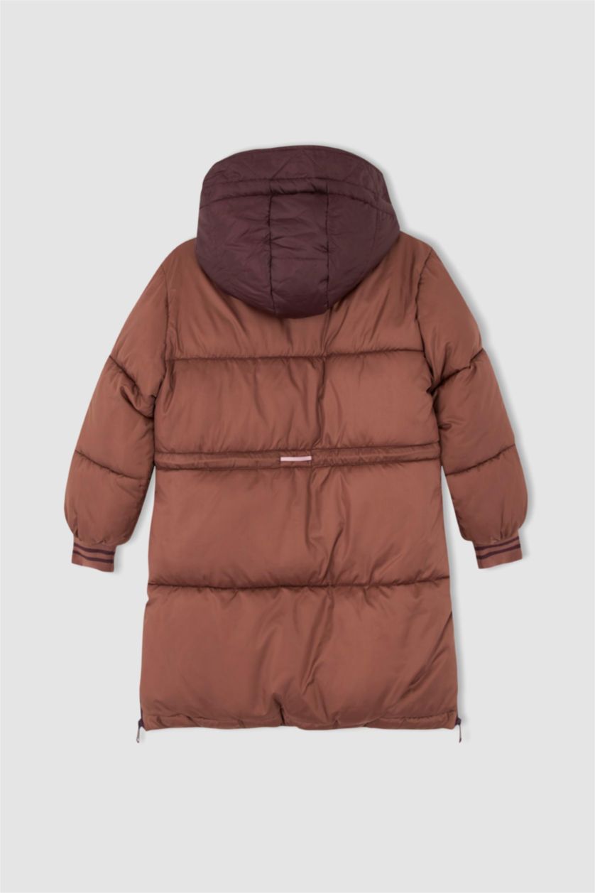 Дівчачий Рожевий Парка стандартного крою для дівчаток