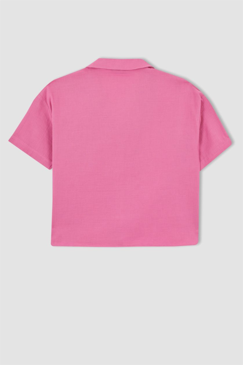 Kadın Pembe Regular Fıt Müslin