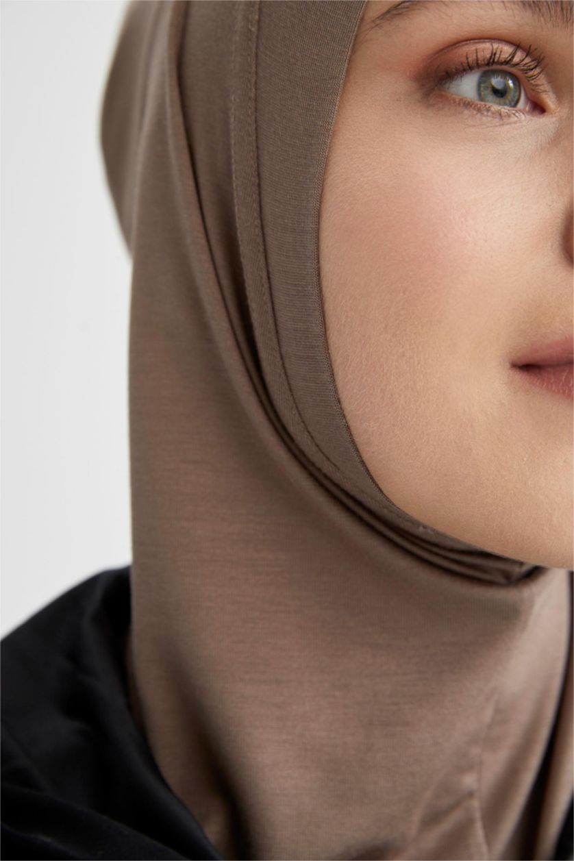 Kadın Kahve Kadın Boyunluklu Bone Şal