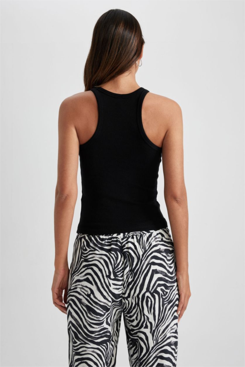 FEMME Noir Coupe slim raccourcie