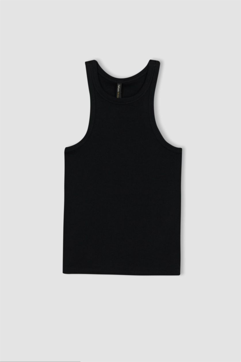 FEMME Noir Coupe slim raccourcie