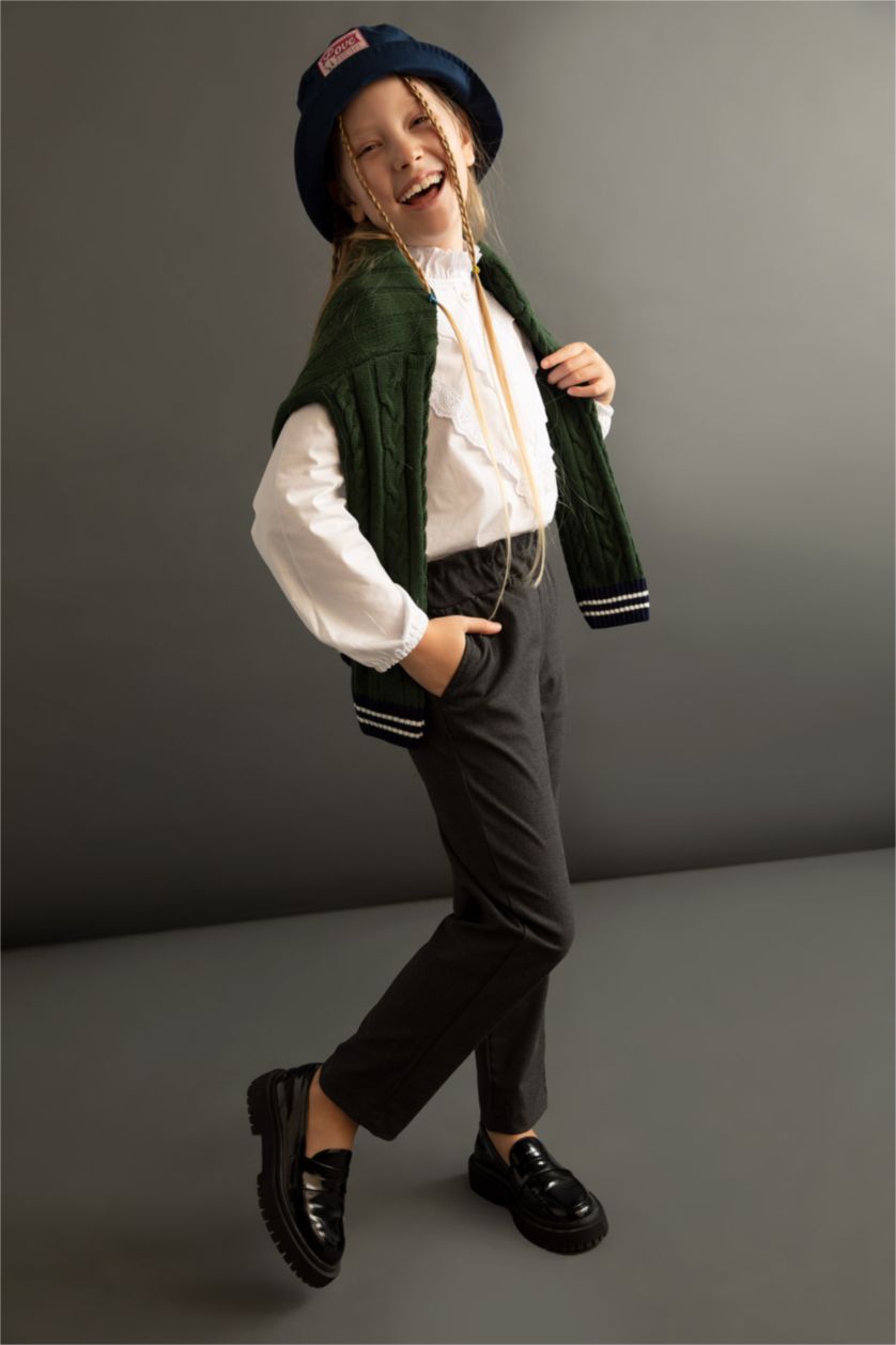 Девочки и подростки Антра-меланж Брюки для девочек, Школьная коллекция