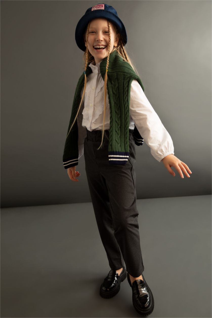 Девочки и подростки Антра-меланж Брюки для девочек, Школьная коллекция