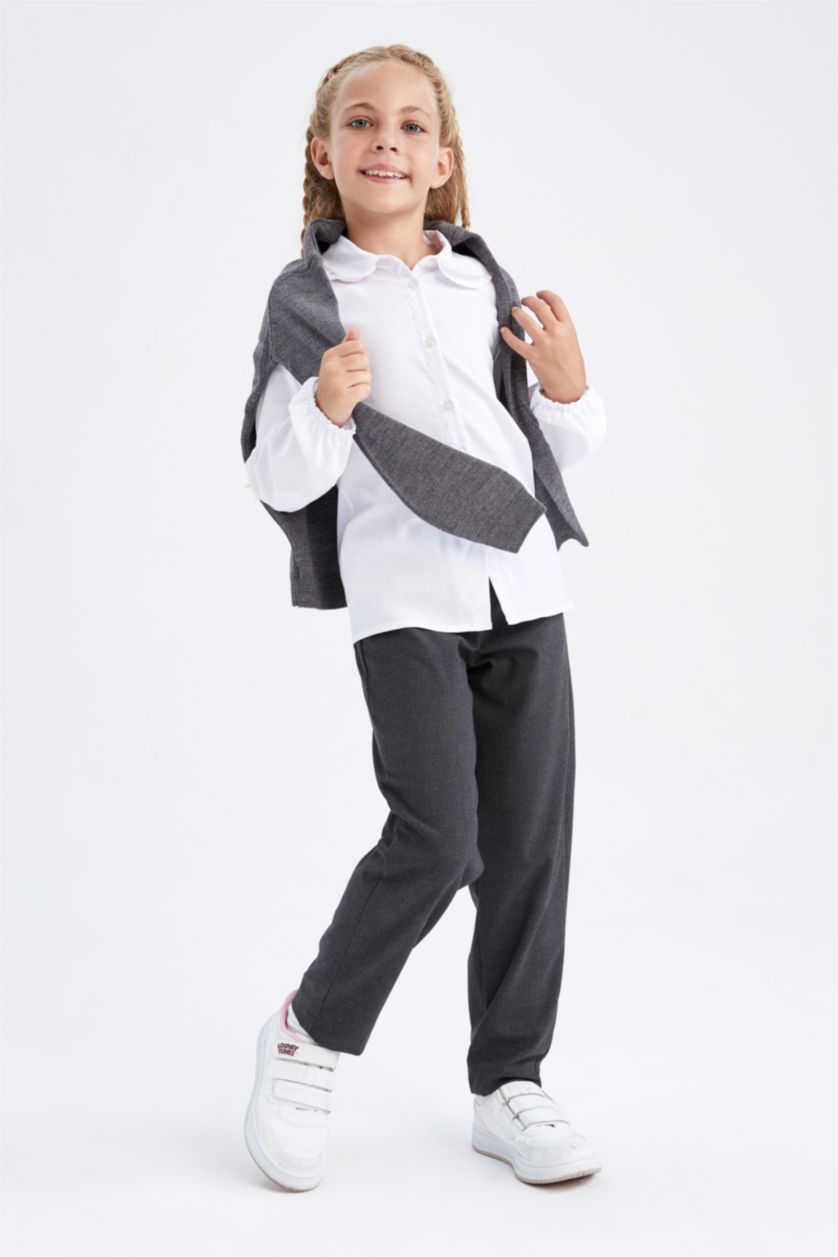 Девочки и подростки Антра-меланж Брюки для девочек, Школьная коллекция