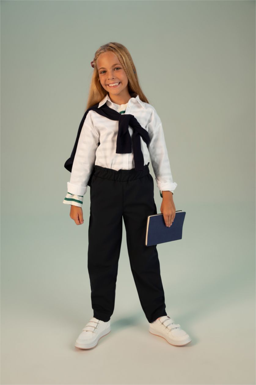 GIRLS & TEENS NAVY Girl's Black School Trousers