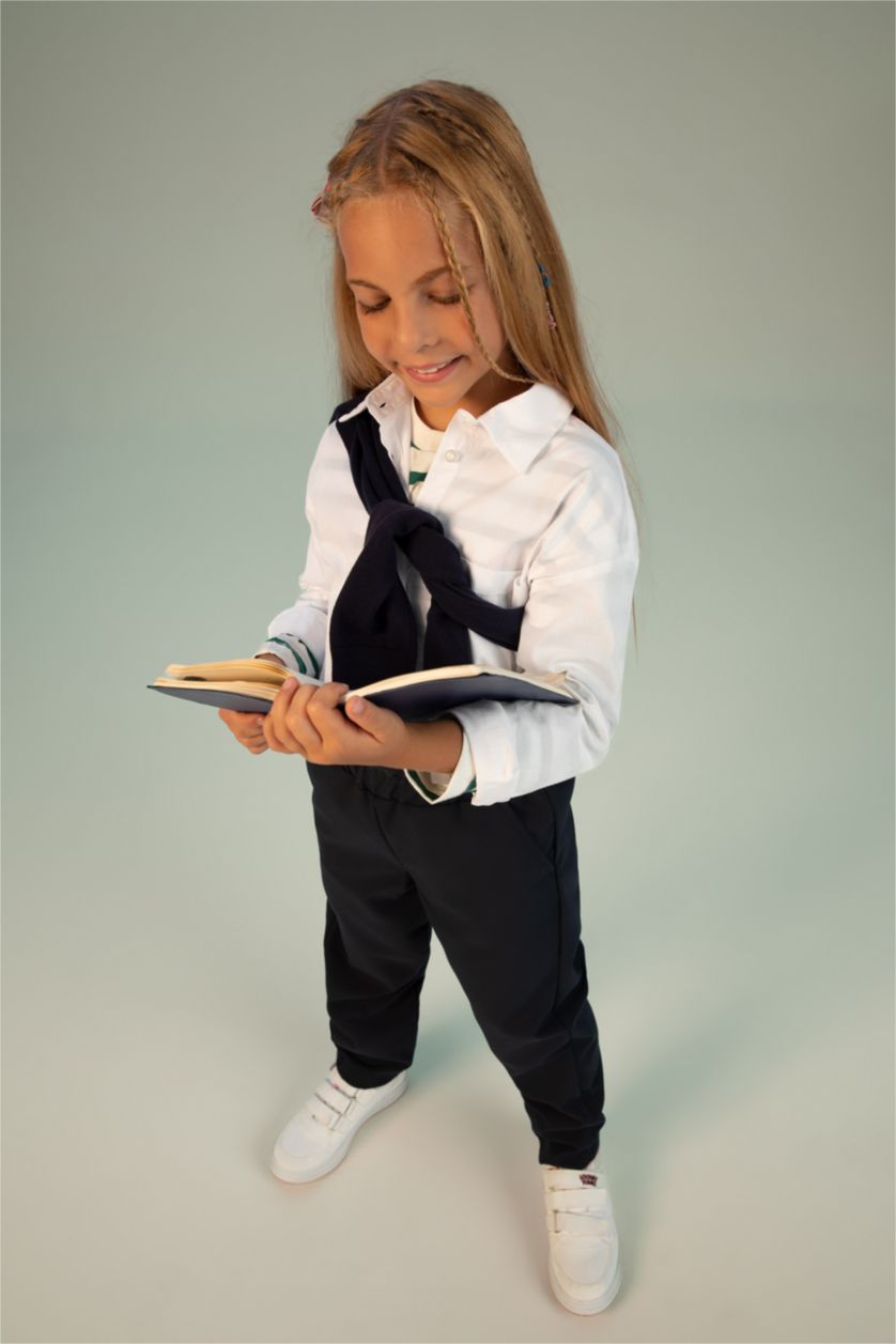 GIRLS & TEENS NAVY Girl's Black School Trousers