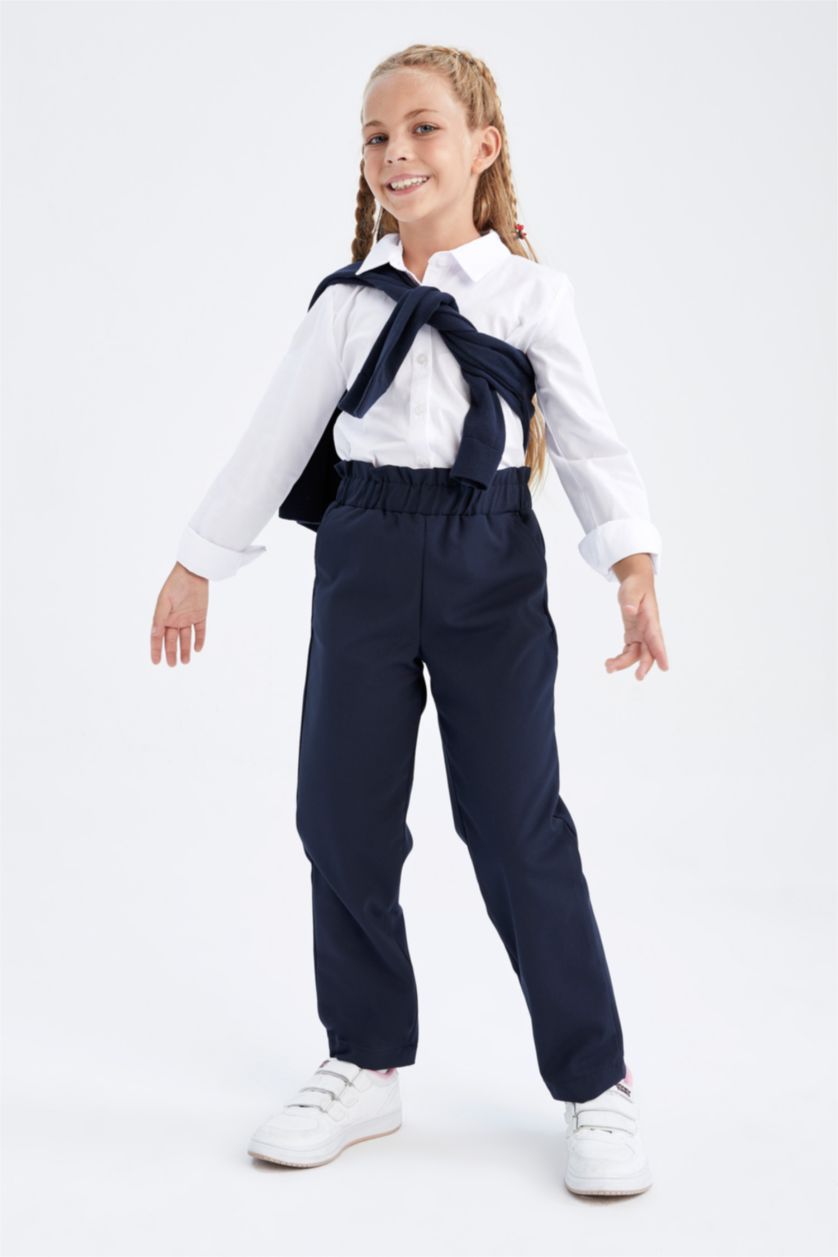 GIRLS & TEENS NAVY Girl's Black School Trousers