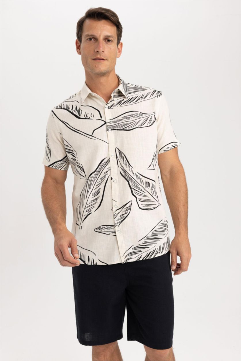 MAN Black Regular Fit Bermuda