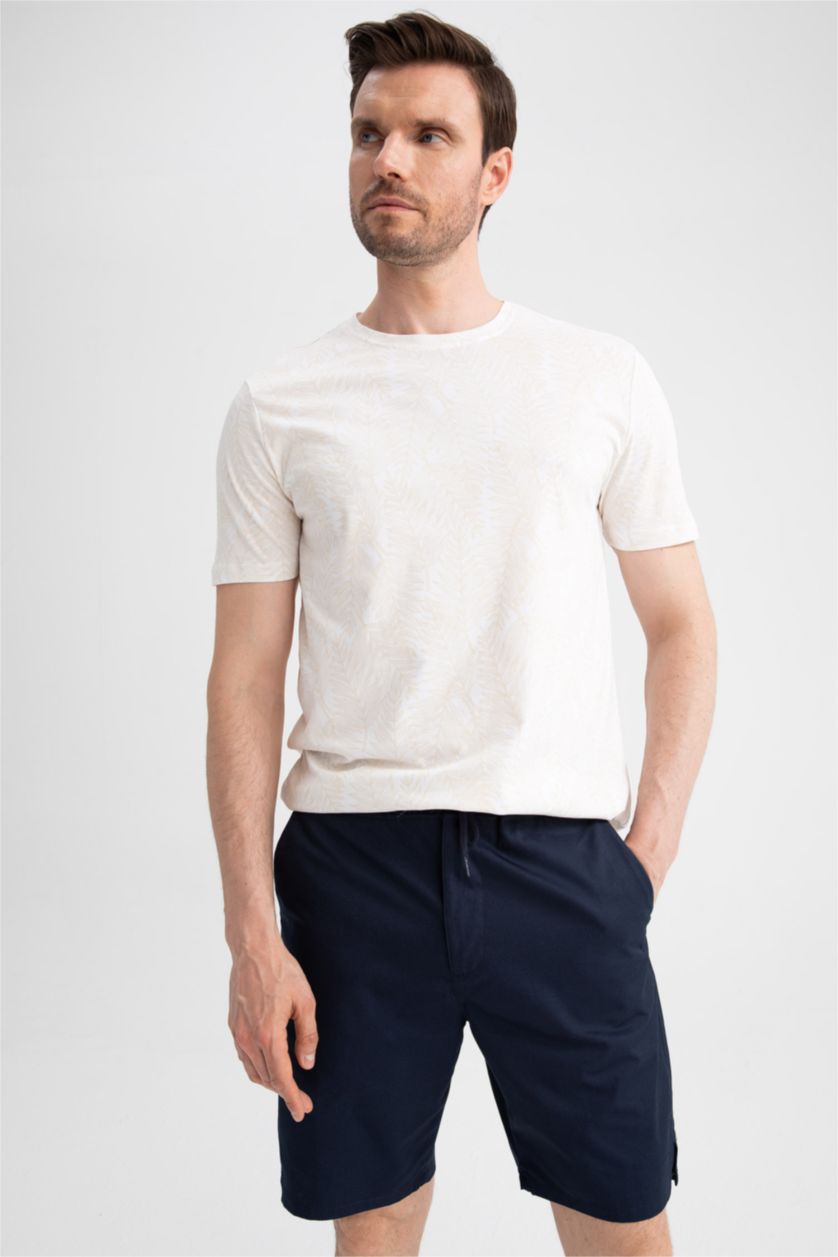 HOMME Marin Short coupe slim à nouer à la taille